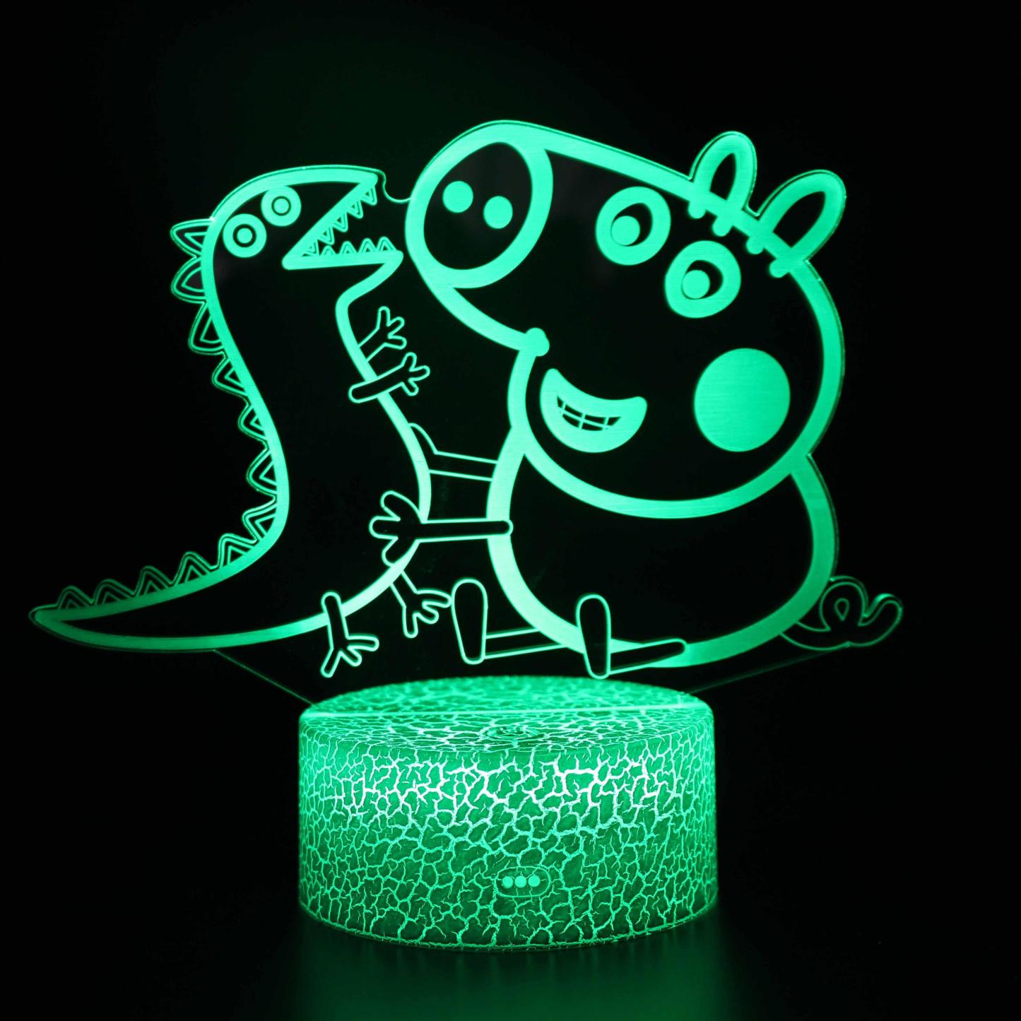 Peppa Pig 3D Optical Illusion Lamp - 3D Optical Lamp