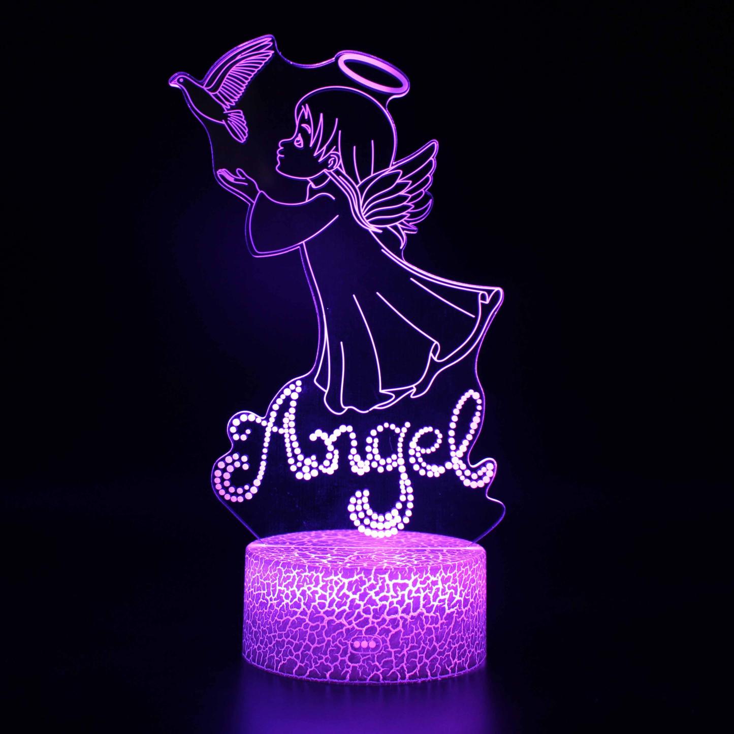 Angel Child 3D Optical Illusion Lamp - 3D Optical Lamp