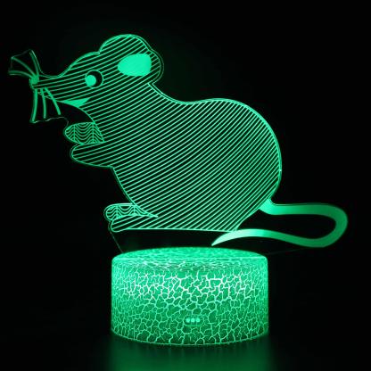 Abstract Zodiac - Mouse Optical Illusion Lamp - 3D Optical Lamp