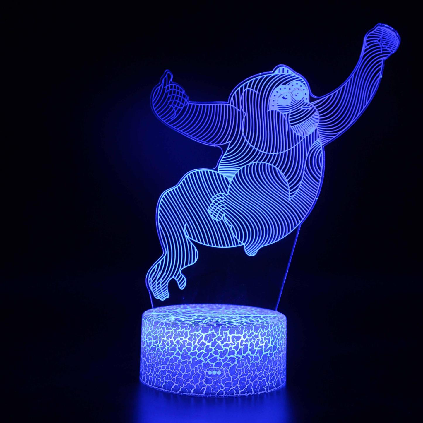 Abstract Zodiac - Monkey Optical Illusion Lamp - 3D Optical Lamp