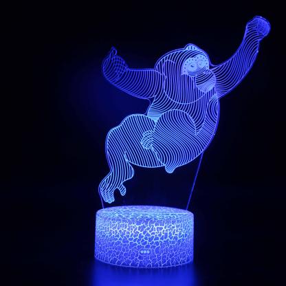 Abstract Zodiac - Monkey Optical Illusion Lamp - 3D Optical Lamp