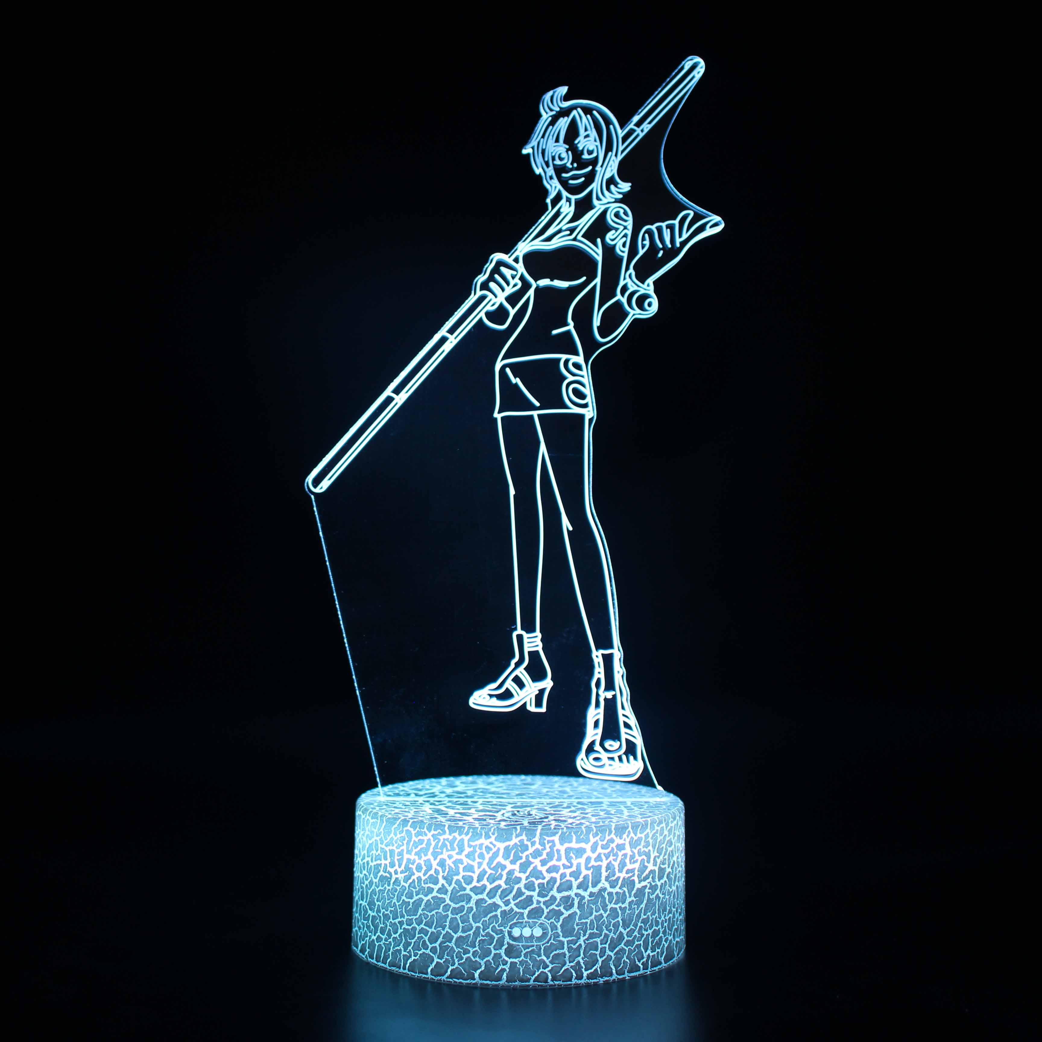 One Piece Character 3D Optical Illusion Lamp - 3D Optical Lamp