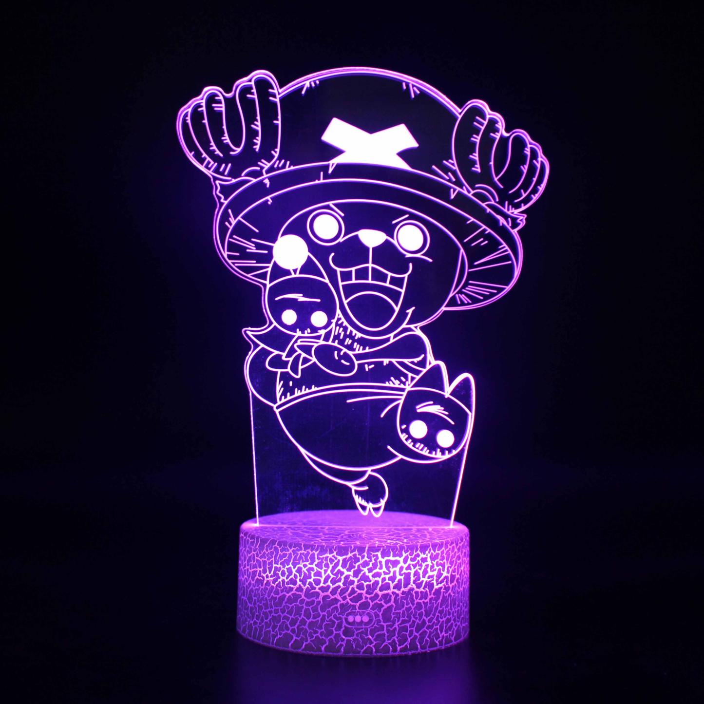 One Piece Character 3D Optical Illusion Lamp - 3D Optical Lamp