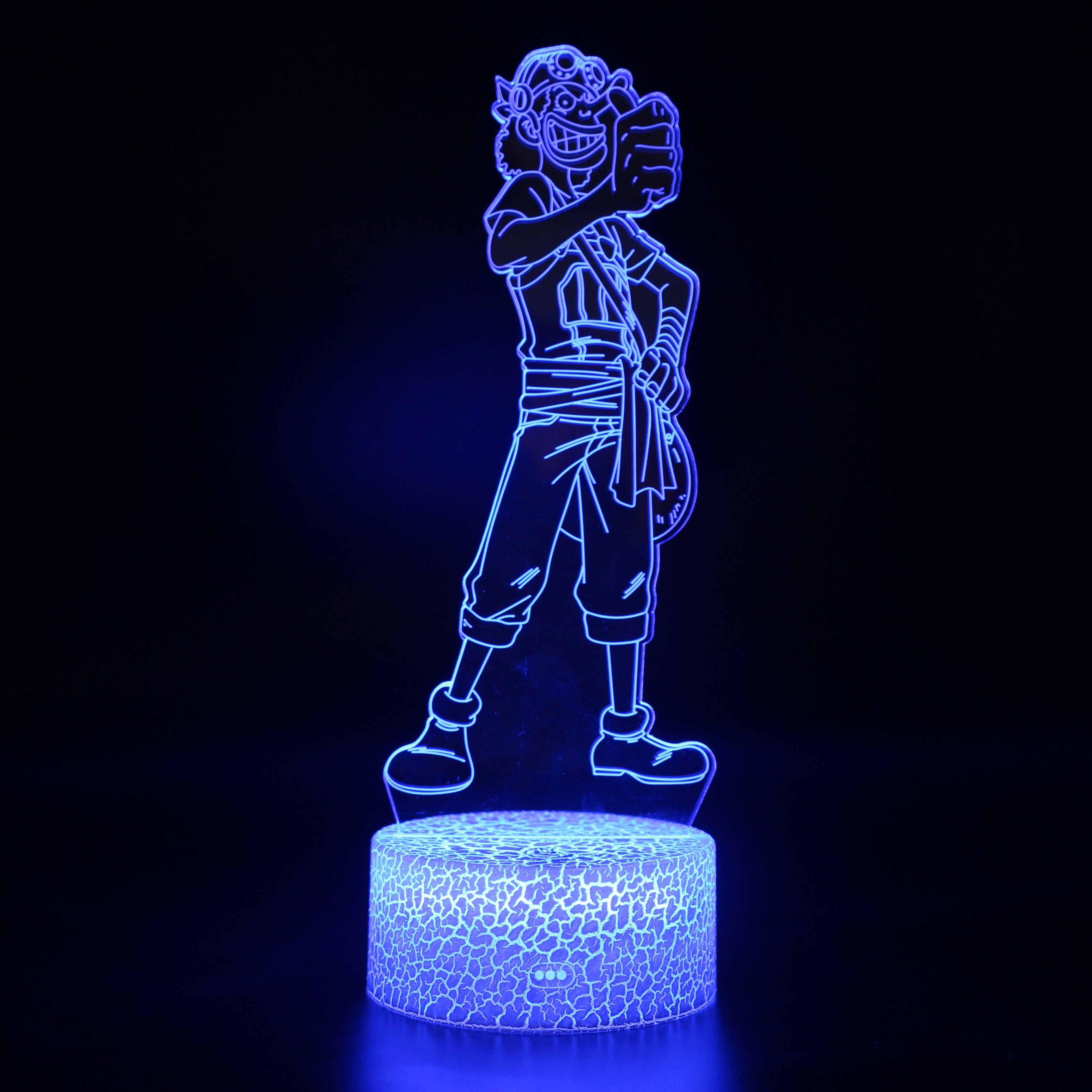 One Piece Character 3D Optical Illusion Lamp - 3D Optical Lamp