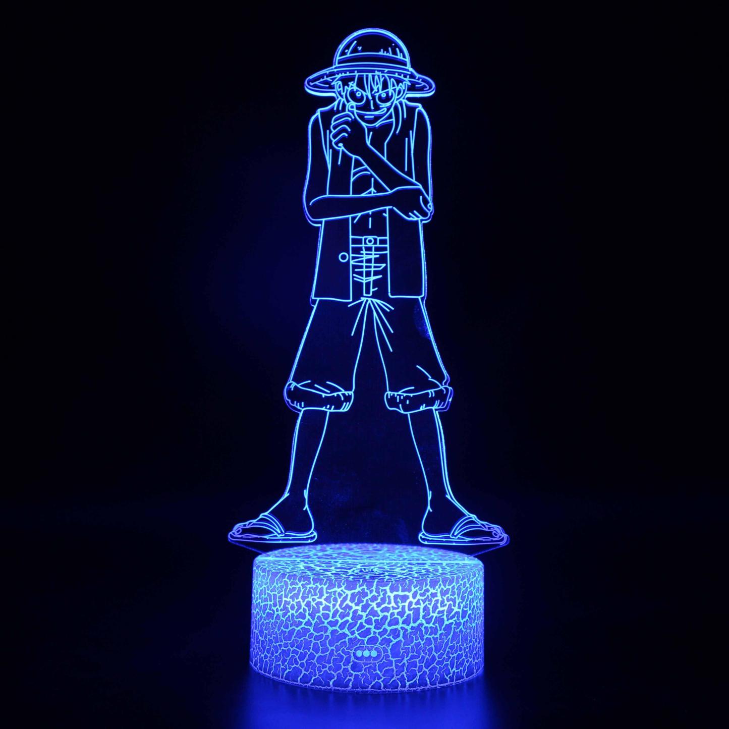 One Piece Character 3D Optical Illusion Lamp - 3D Optical Lamp