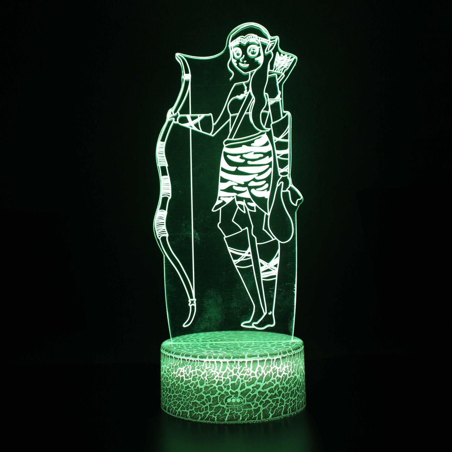 Abstract Bow Arrow Lamp 3D Optical Illusion Light for Home and Decor-3D Optical Lamp