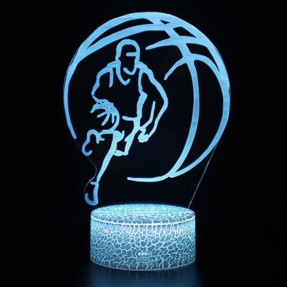 Basketball 3D Optical Illusion Lamp - 3D Optical Lamp