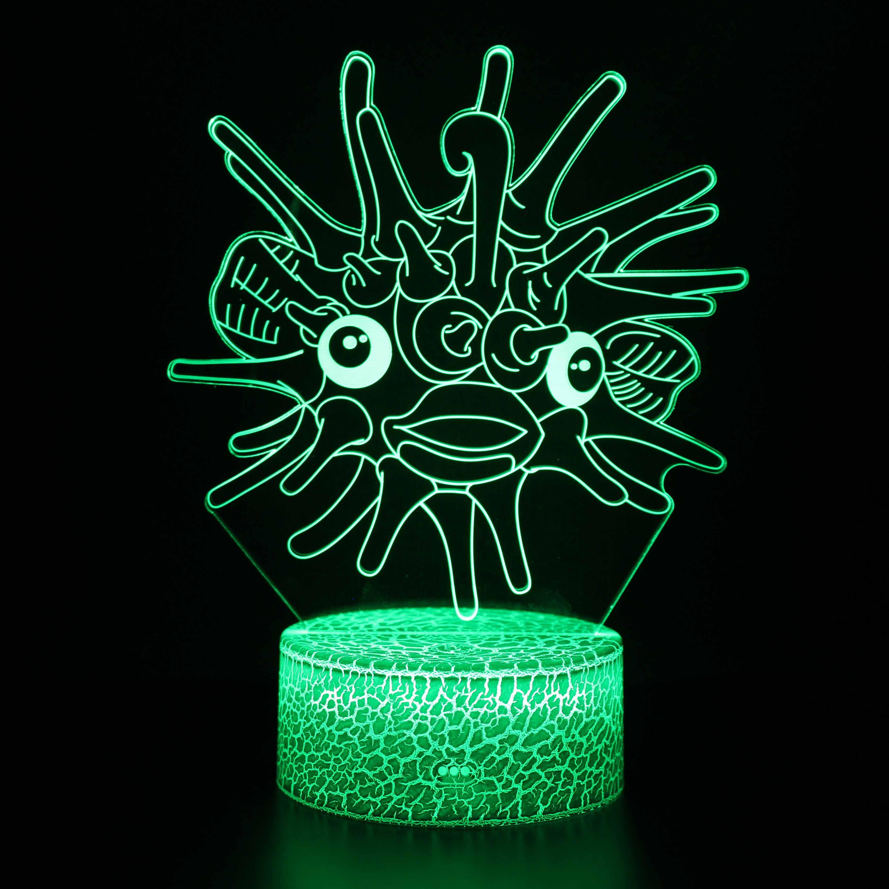 Realistic Fish Marine Life 3D Optical Illusion Lamp - 3D Optical Lamp