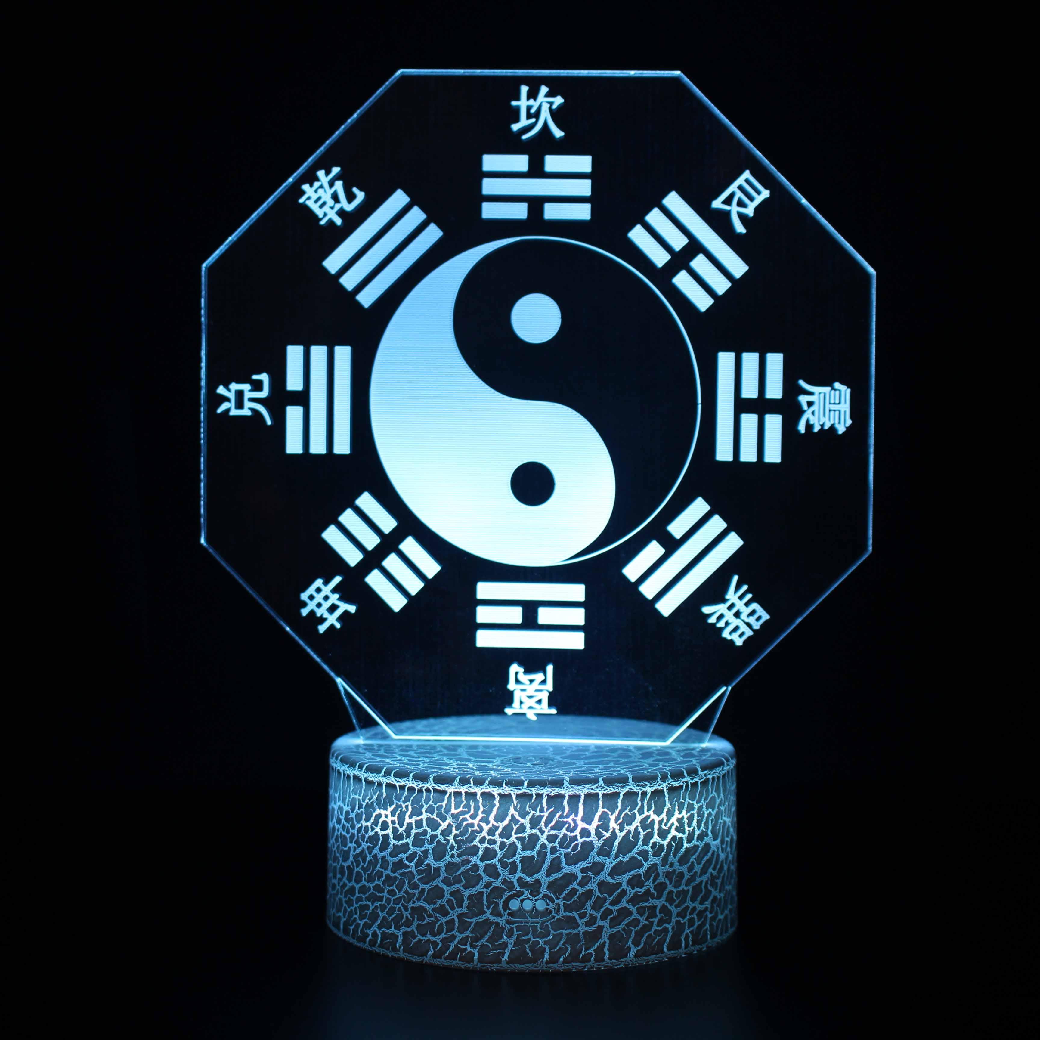 Religious Symbols 3D Optical Illusion Lamp - 3D Optical Lamp