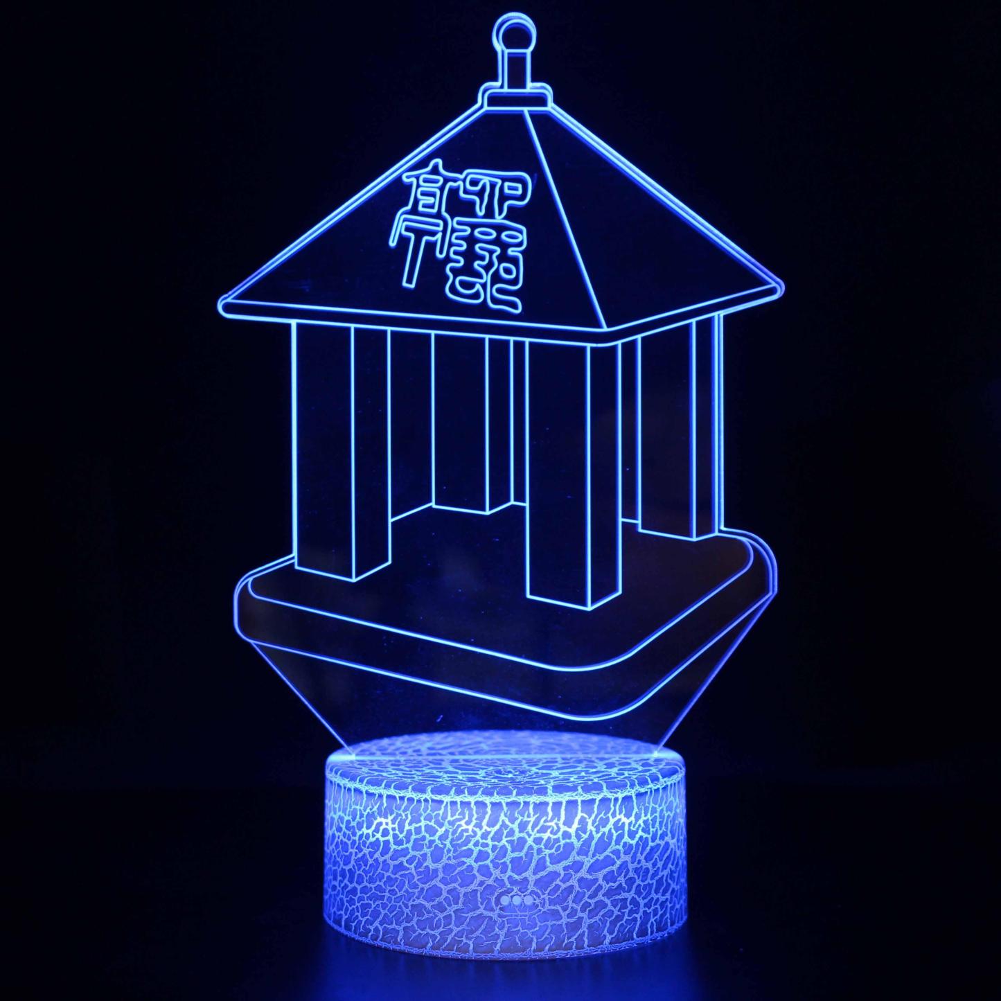 Famous Building Asia 3D Optical Illusion Lamp - 3D Optical Lamp