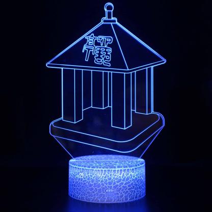 Famous Building Asia 3D Optical Illusion Lamp - 3D Optical Lamp