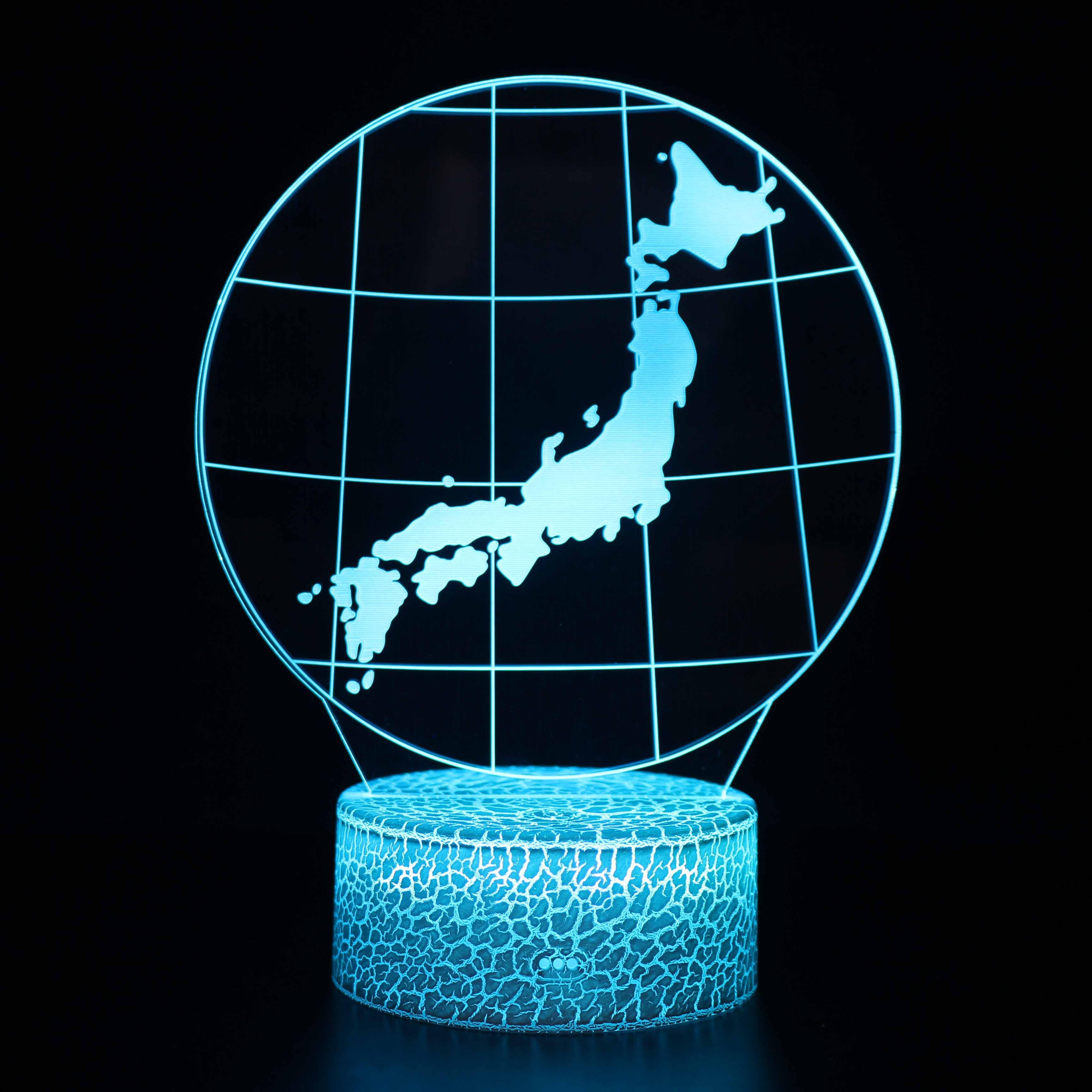 Planet Earth Up Close 3D Optical Illusion Lamp - 3D Optical Lamp