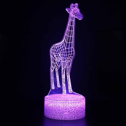 Baby Giraffe 3D Optical Illusion Lamp - 3D Optical Lamp