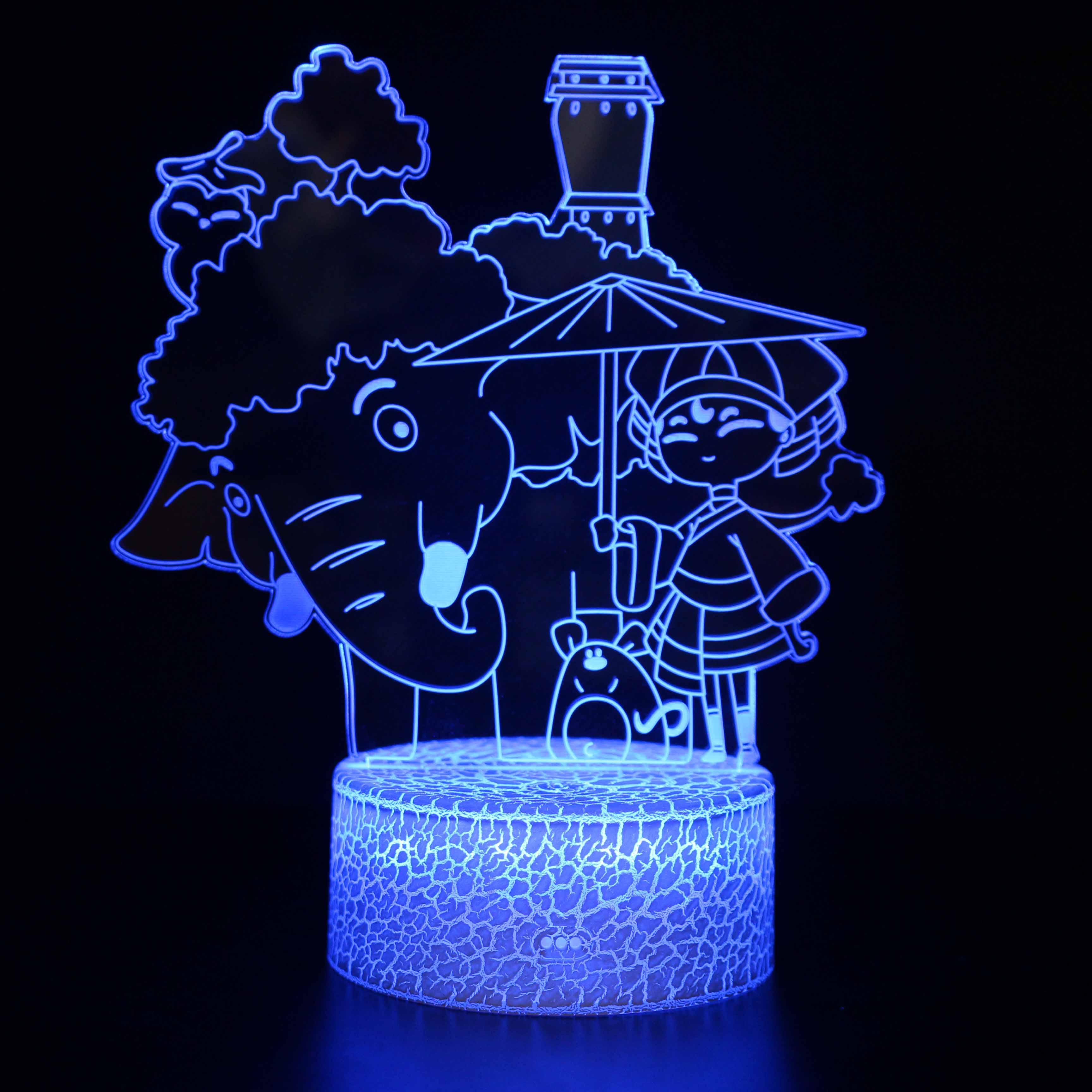 Valentine's Day 3D Optical Illusion Lamp - 3D Optical Lamp