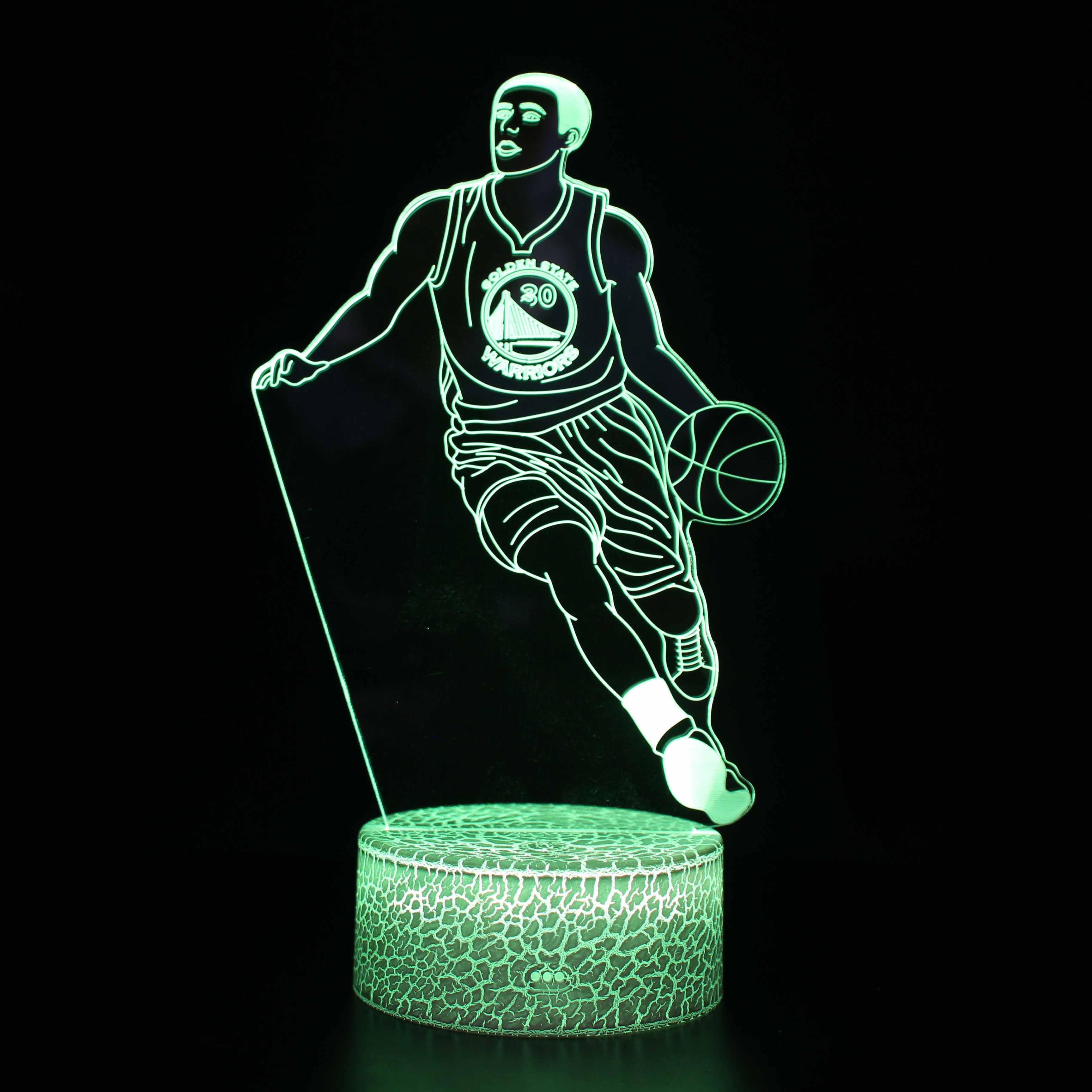 Stephan Curry 3D Optical Illusion Lamp - 3D Optical Lamp