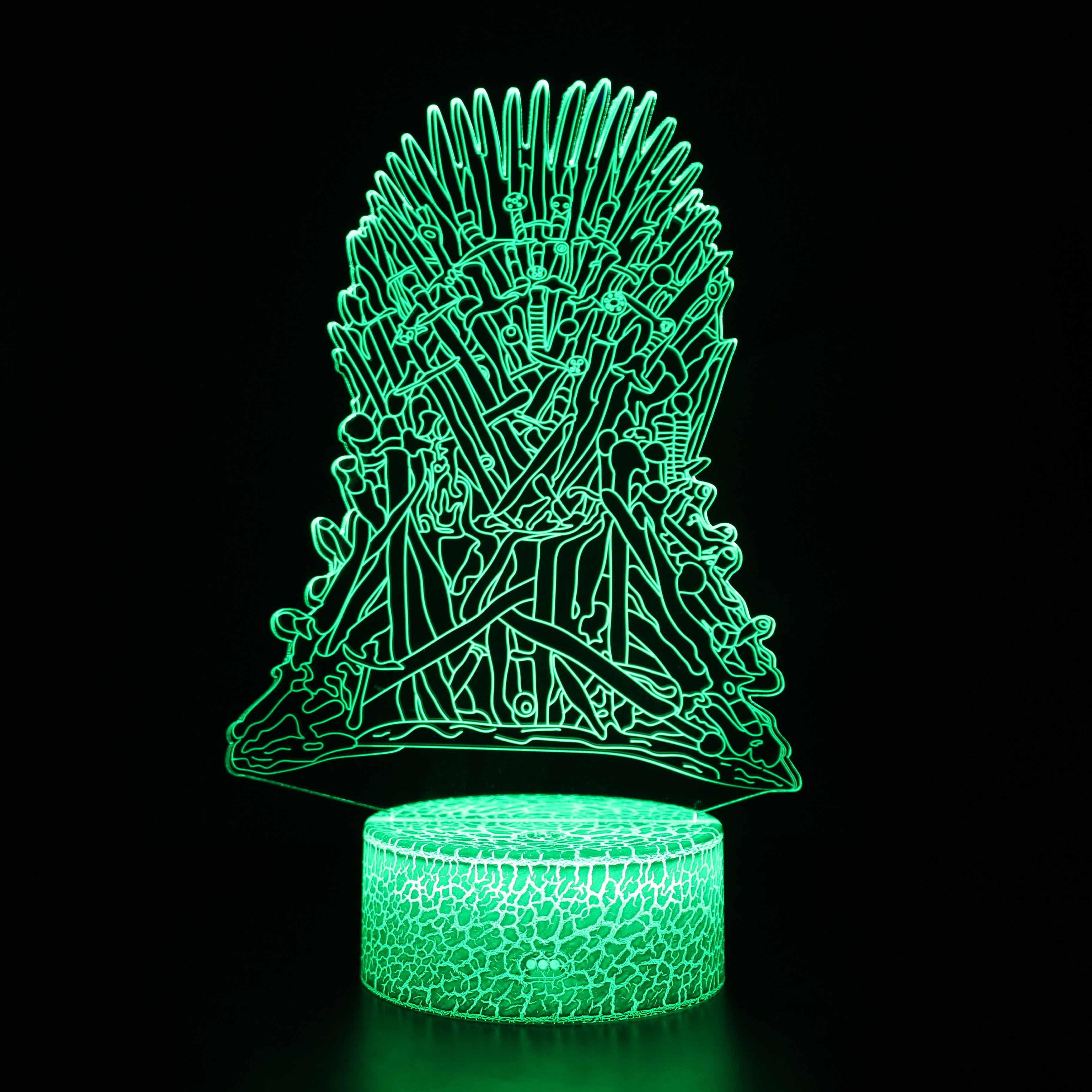 Game Of Thrones Logo 3D Optical Illusion Lamp-3D Optical Lamp