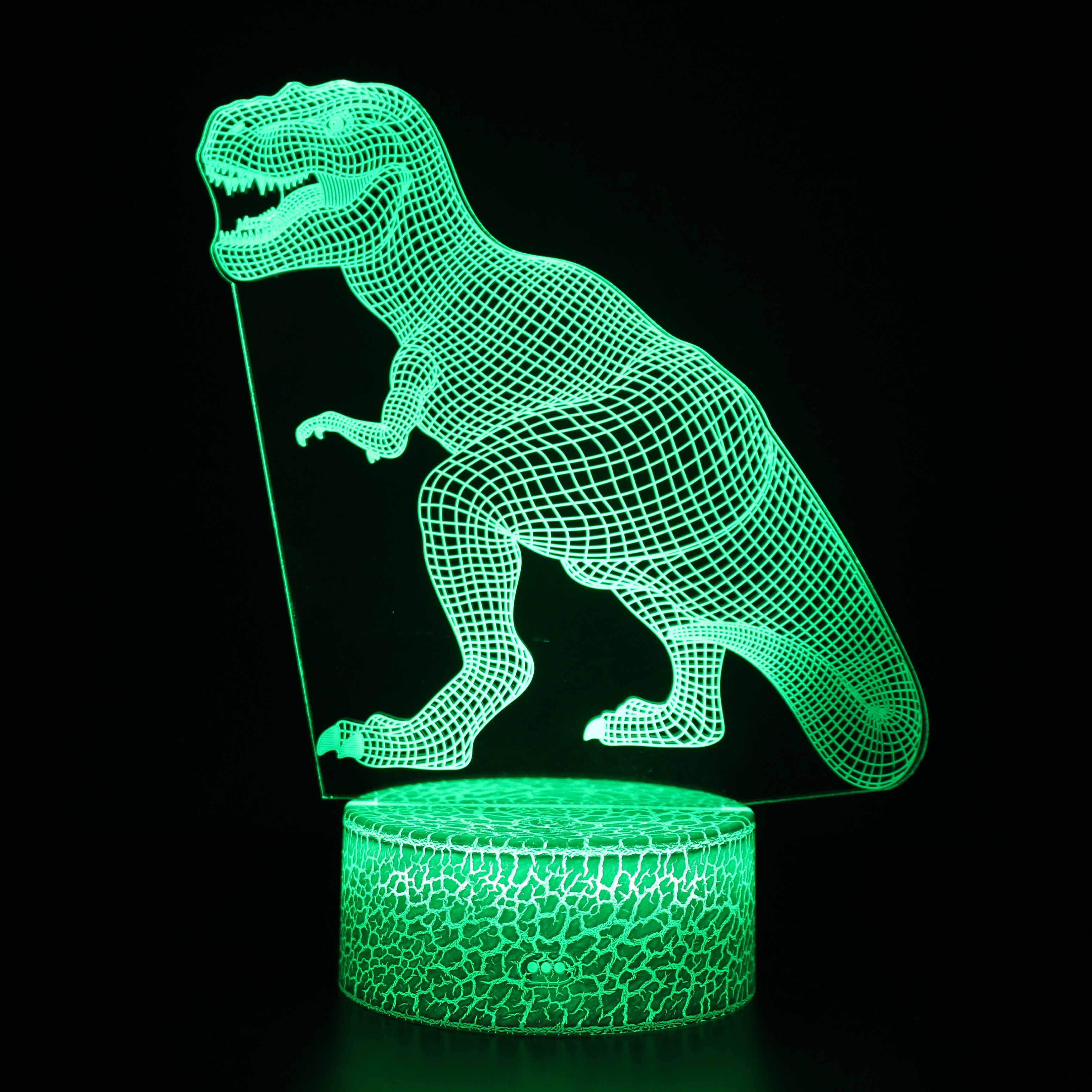 Realistic T-Rex Dinosaur 3D Optical Illusion Lamp For Home Decor-3D Optical Lamp