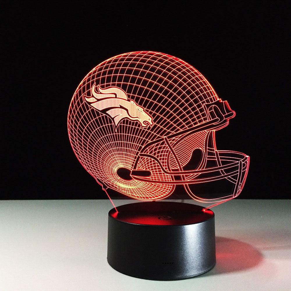 Denver Broncos 3D Optical Illusion Lamp - 3D Optical Lamp