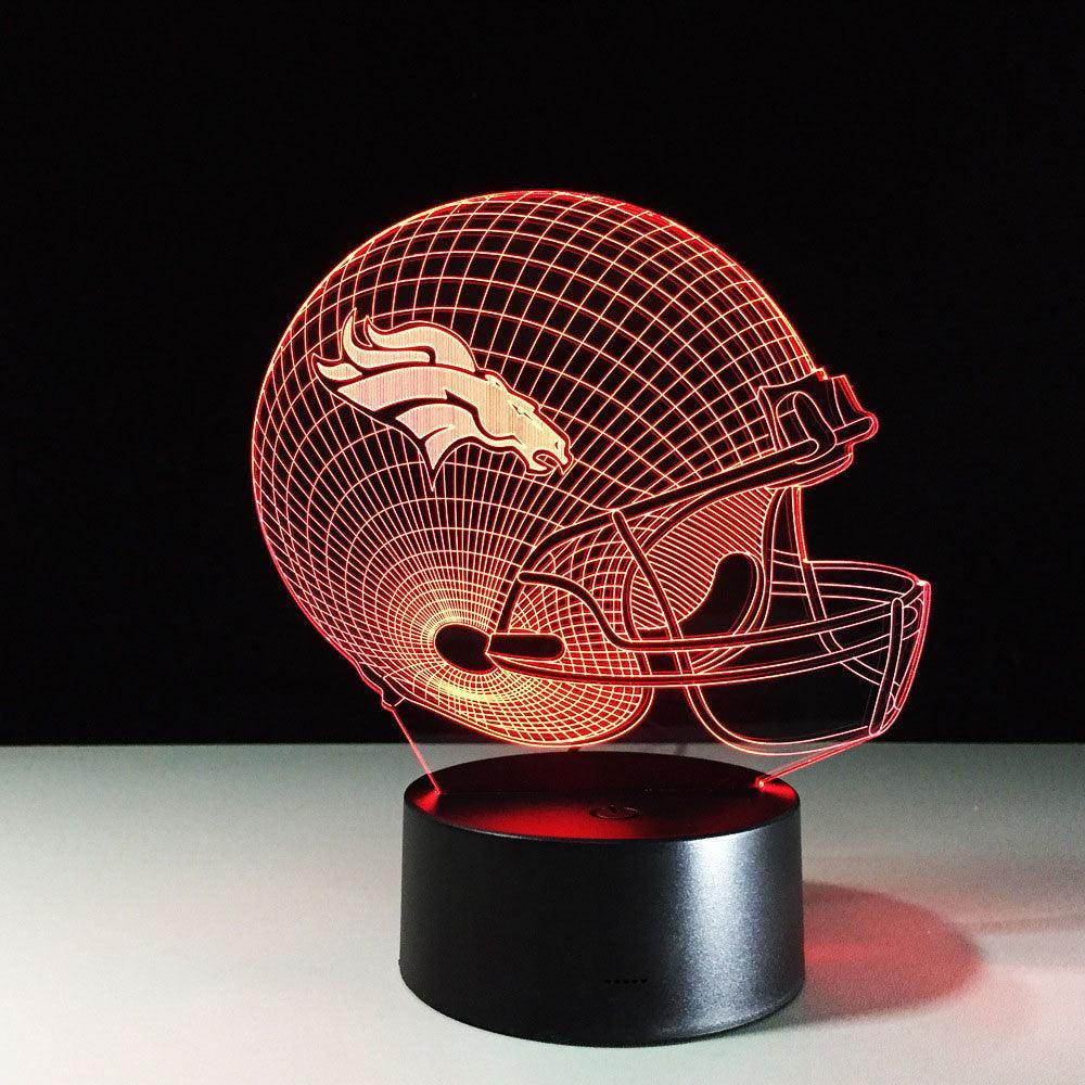 Denver Broncos 3D Optical Illusion Lamp - 3D Optical Lamp