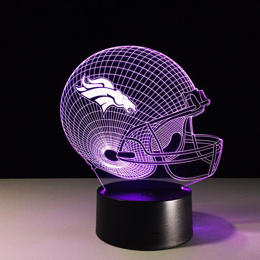 Denver Broncos 3D Optical Illusion Lamp - 3D Optical Lamp