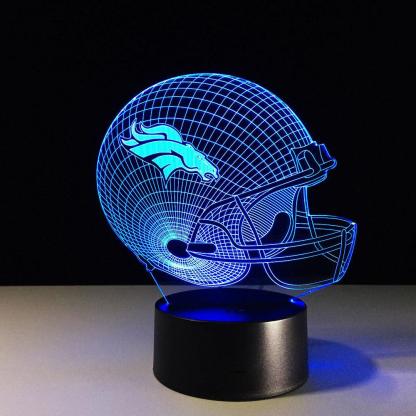 Denver Broncos 3D Optical Illusion Lamp - 3D Optical Lamp
