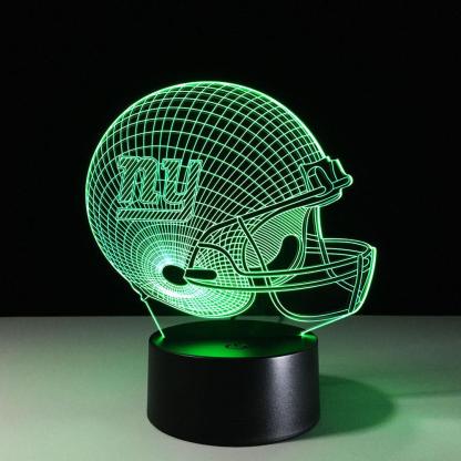 New York Giants 3D Optical Illusion Lamp - 3D Optical Lamp
