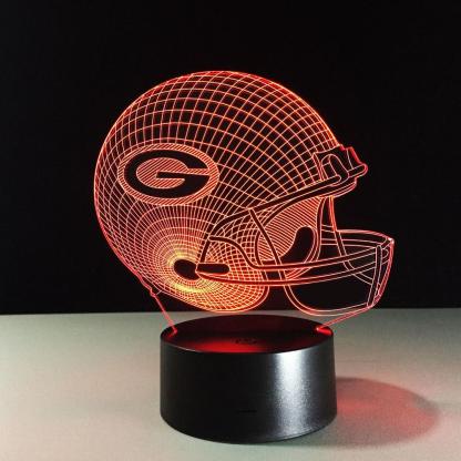 Green Bay Packers 3D Optical Illusion Lamp - 3D Optical Lamp