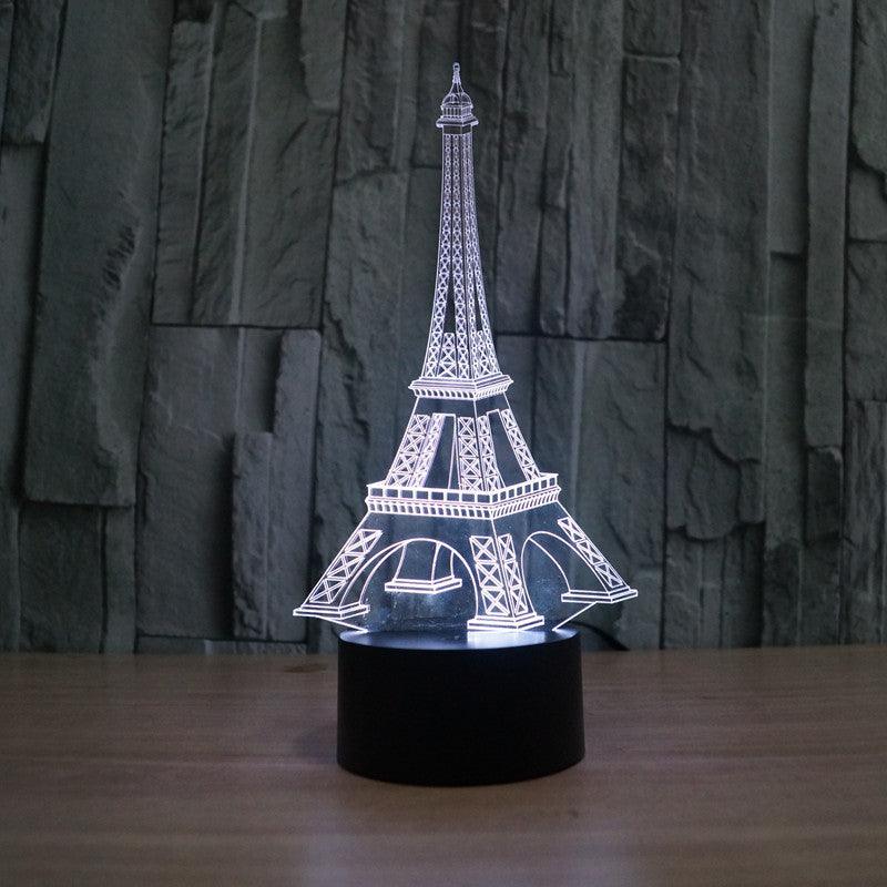 Eiffel Tower 3D LED Lamp with LED Light And Compact Design-3D Optical Lamp