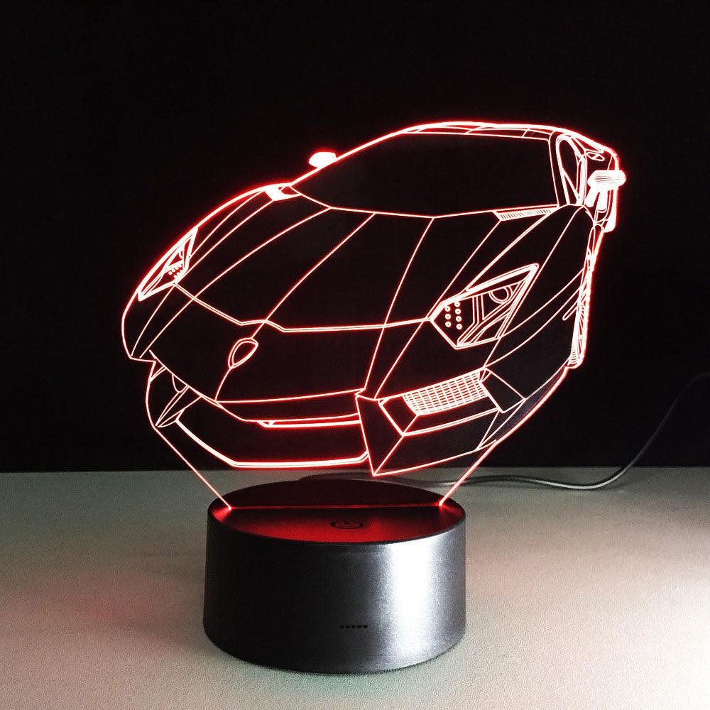 Lamborghini 3D Optical Illusion Lamp - 3D Optical Lamp