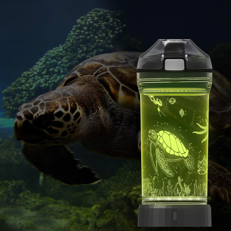 3D Glowing Design LED Water Bottle-3D Optical Lamp