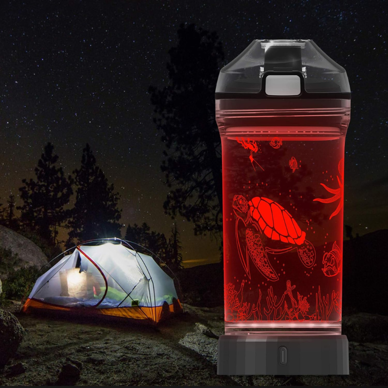 3D Glowing Design LED Water Bottle-3D Optical Lamp
