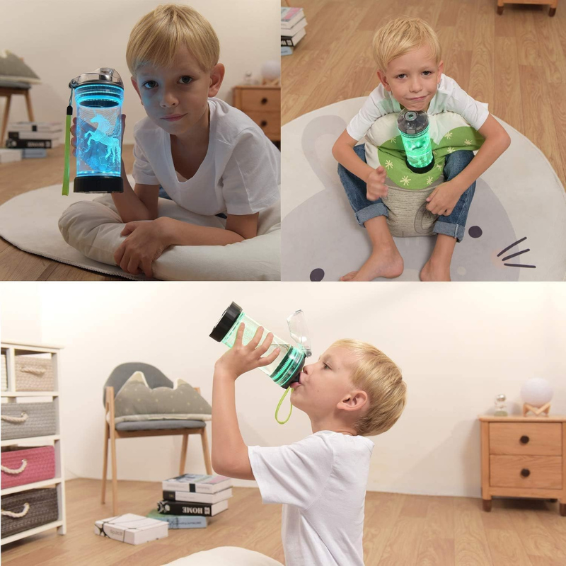 3D Glowing Design LED Water Bottle-3D Optical Lamp