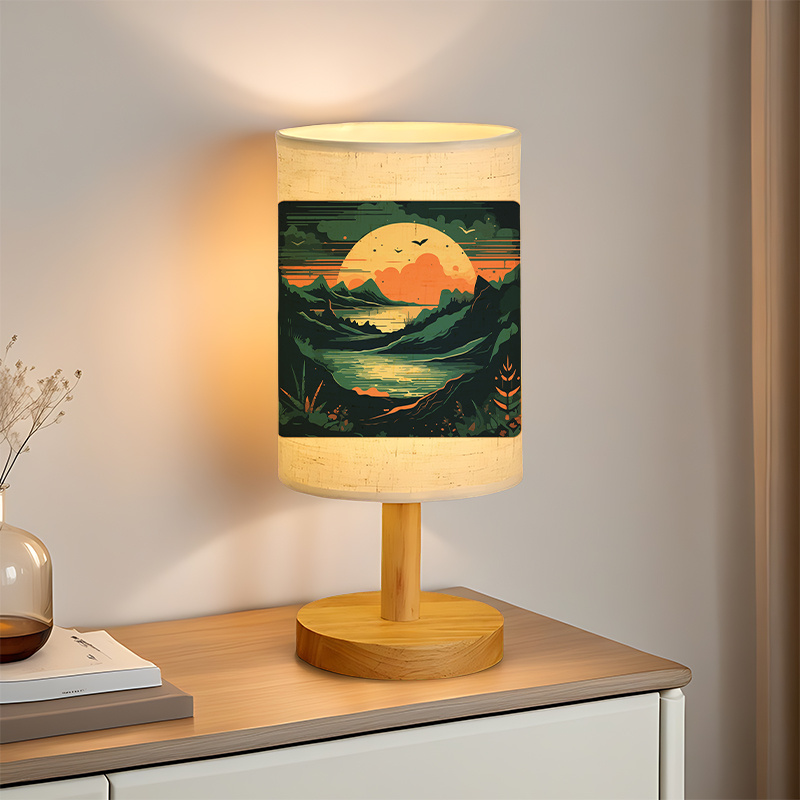 Modern USB-Powered Linen Lamp with Unique Design and Exquisite Patterns