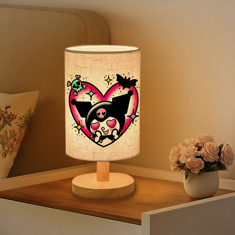 modern Sanrio patterns USB-powered linen lamp