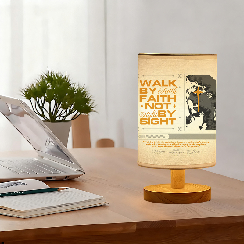 Modern USB-powered Linen Lamp with a Unique Design27