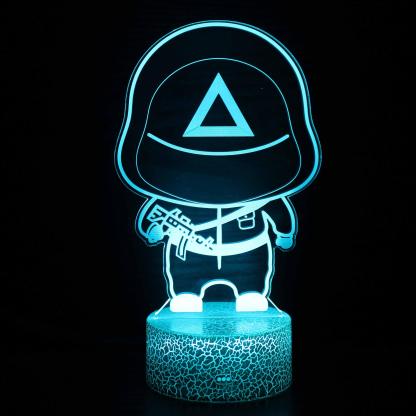 Squid Game Characters 3D Optical Illusion Lamp - 3D Optical Lamp