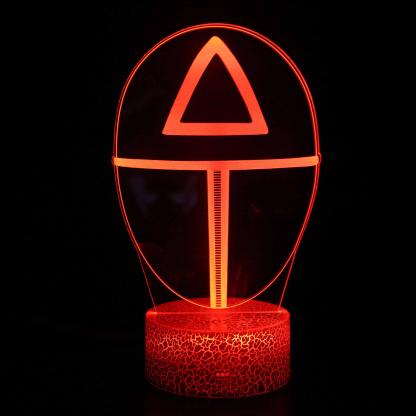 Squid Game Characters 3D Optical Illusion Lamp - 3D Optical Lamp