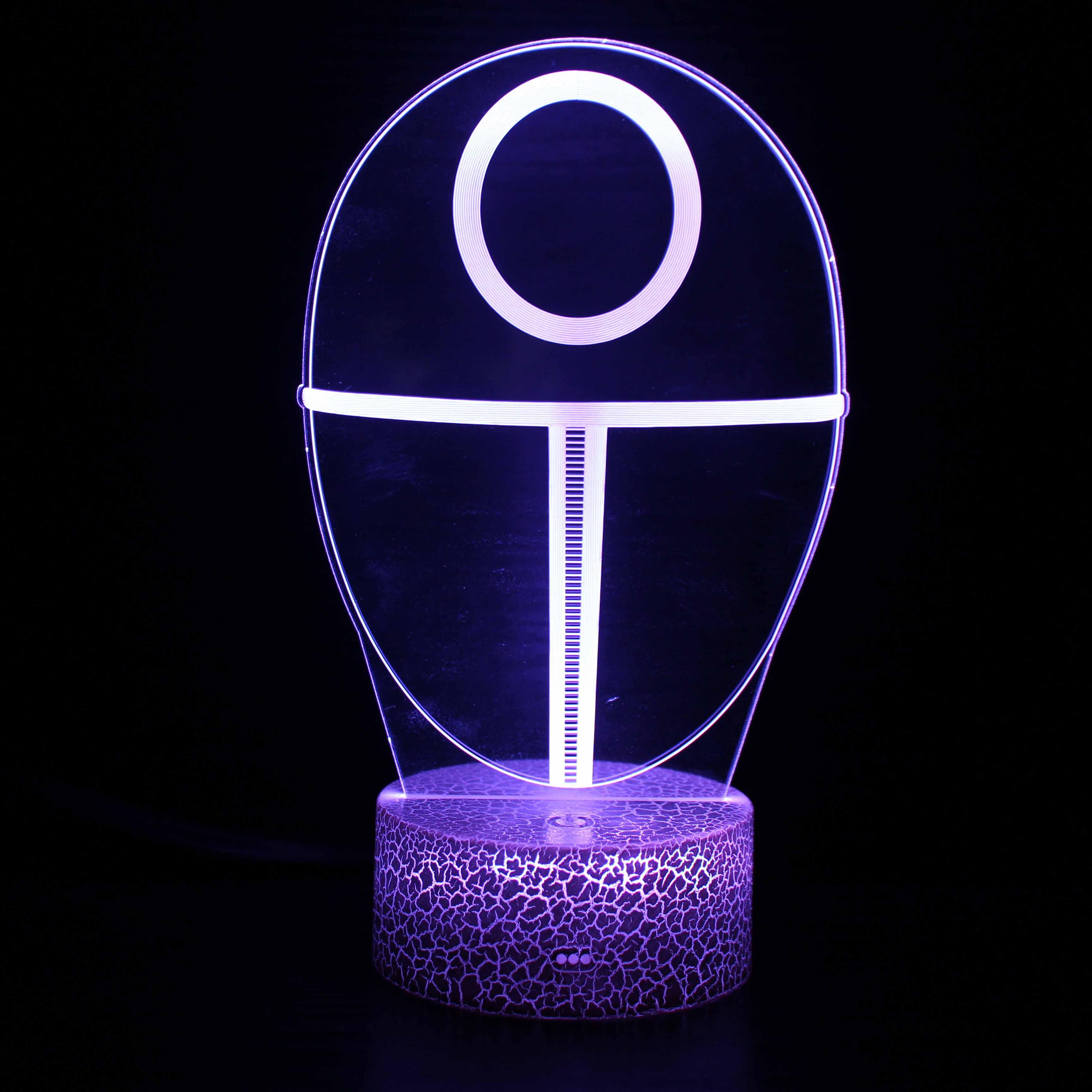 Squid Game Characters 3D Optical Illusion Lamp - 3D Optical Lamp