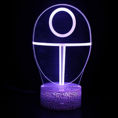 Squid Game Characters 3D Optical Illusion Lamp - 3D Optical Lamp