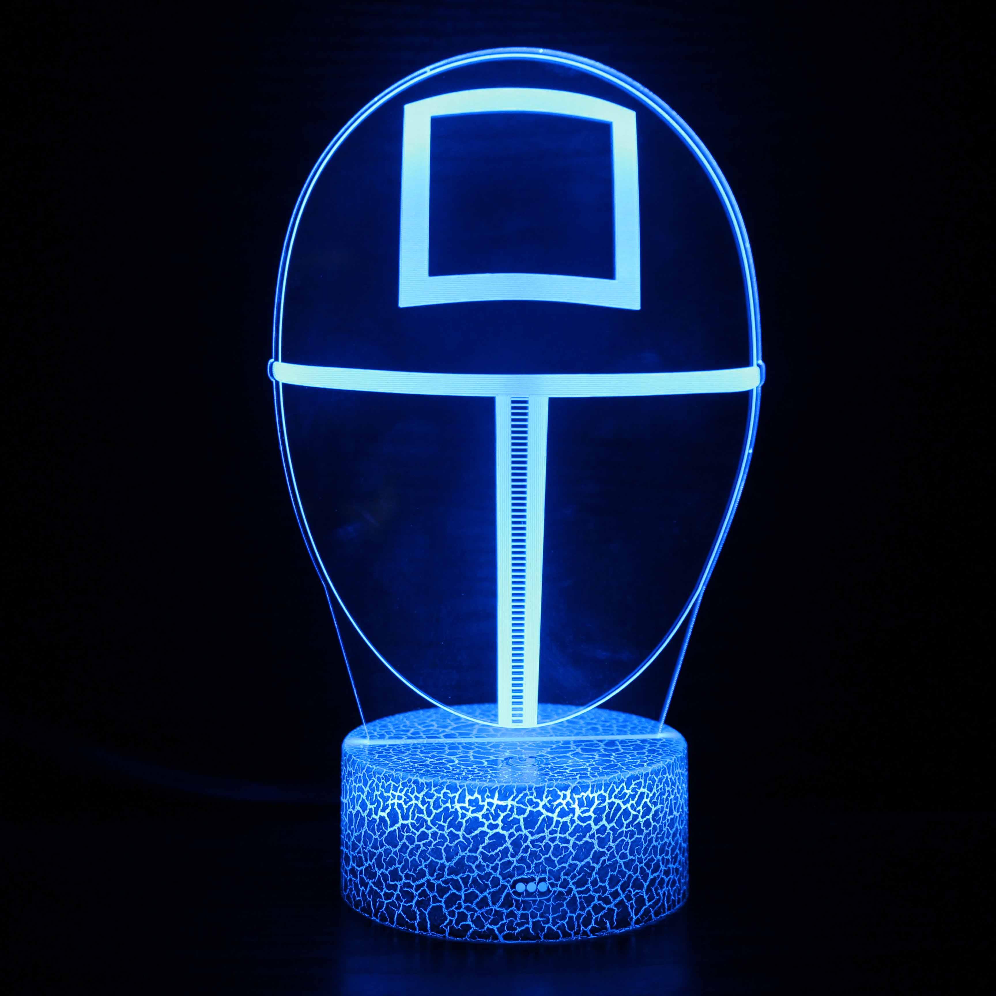 Squid Game Characters 3D Optical Illusion Lamp - 3D Optical Lamp