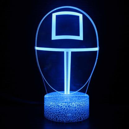 Squid Game Characters 3D Optical Illusion Lamp - 3D Optical Lamp