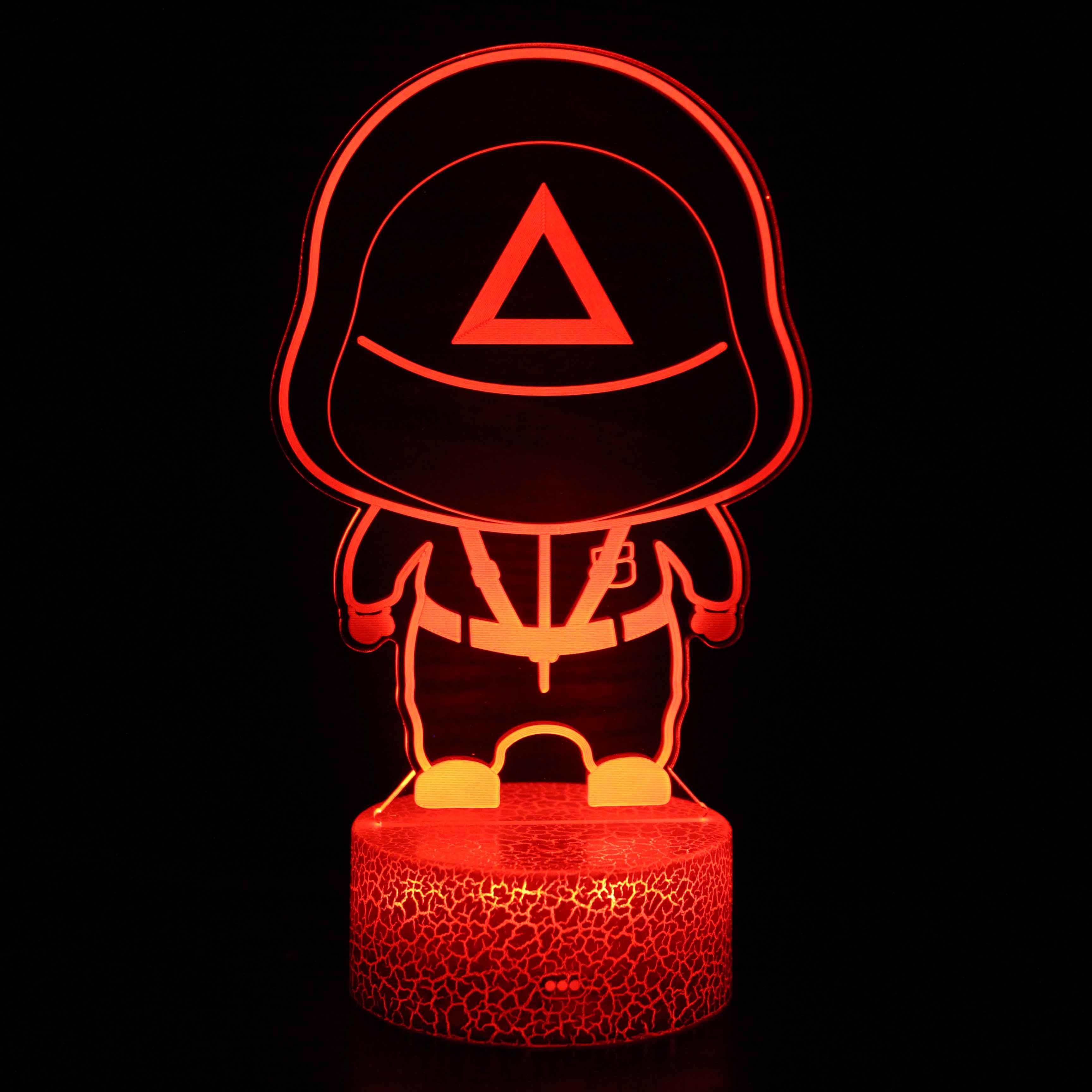 Squid Game Characters 3D Optical Illusion Lamp - 3D Optical Lamp