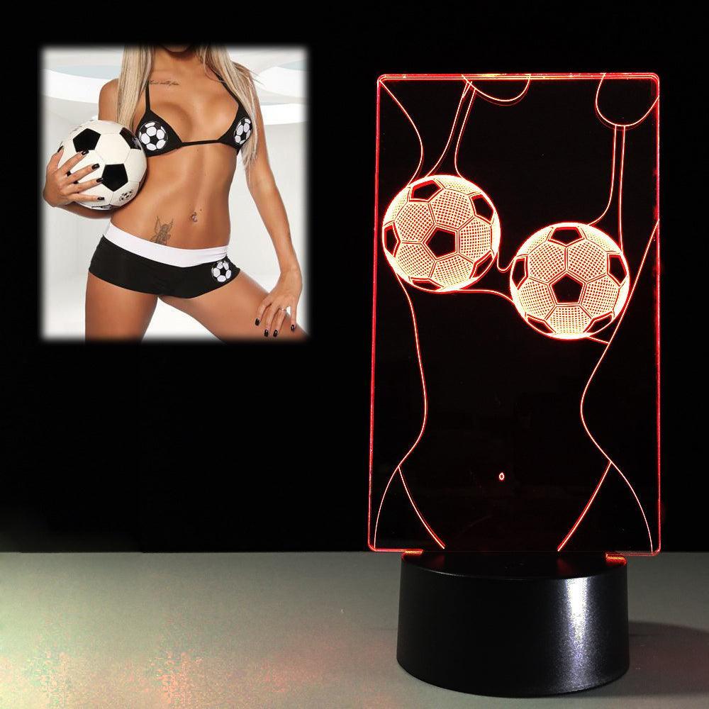 Soccer Bikini LED Lamp-3D Optical Lamp