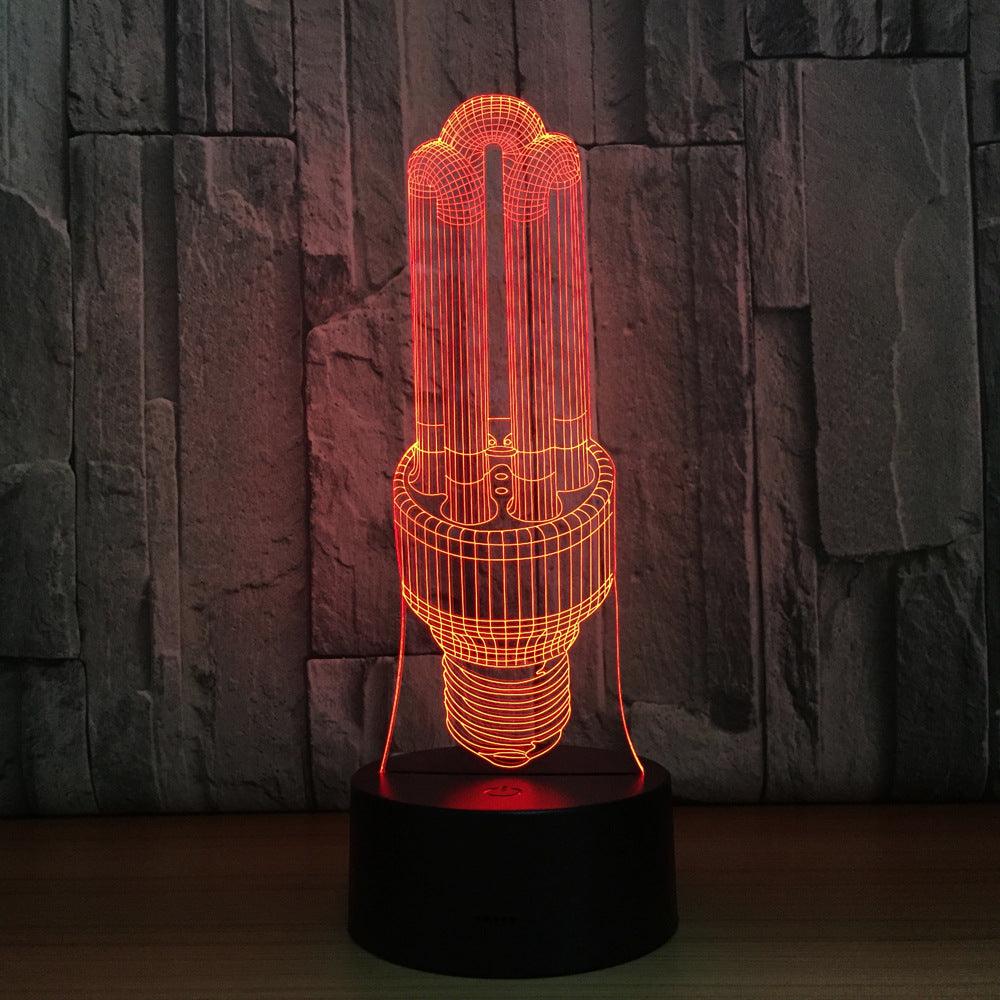 3D Abstract Bulb Lamp-3D Optical Lamp