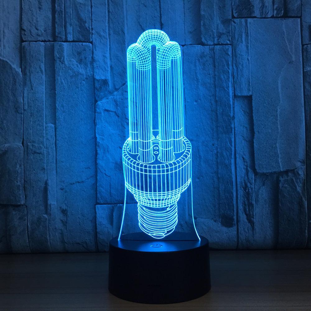 3D Abstract Bulb Lamp-3D Optical Lamp