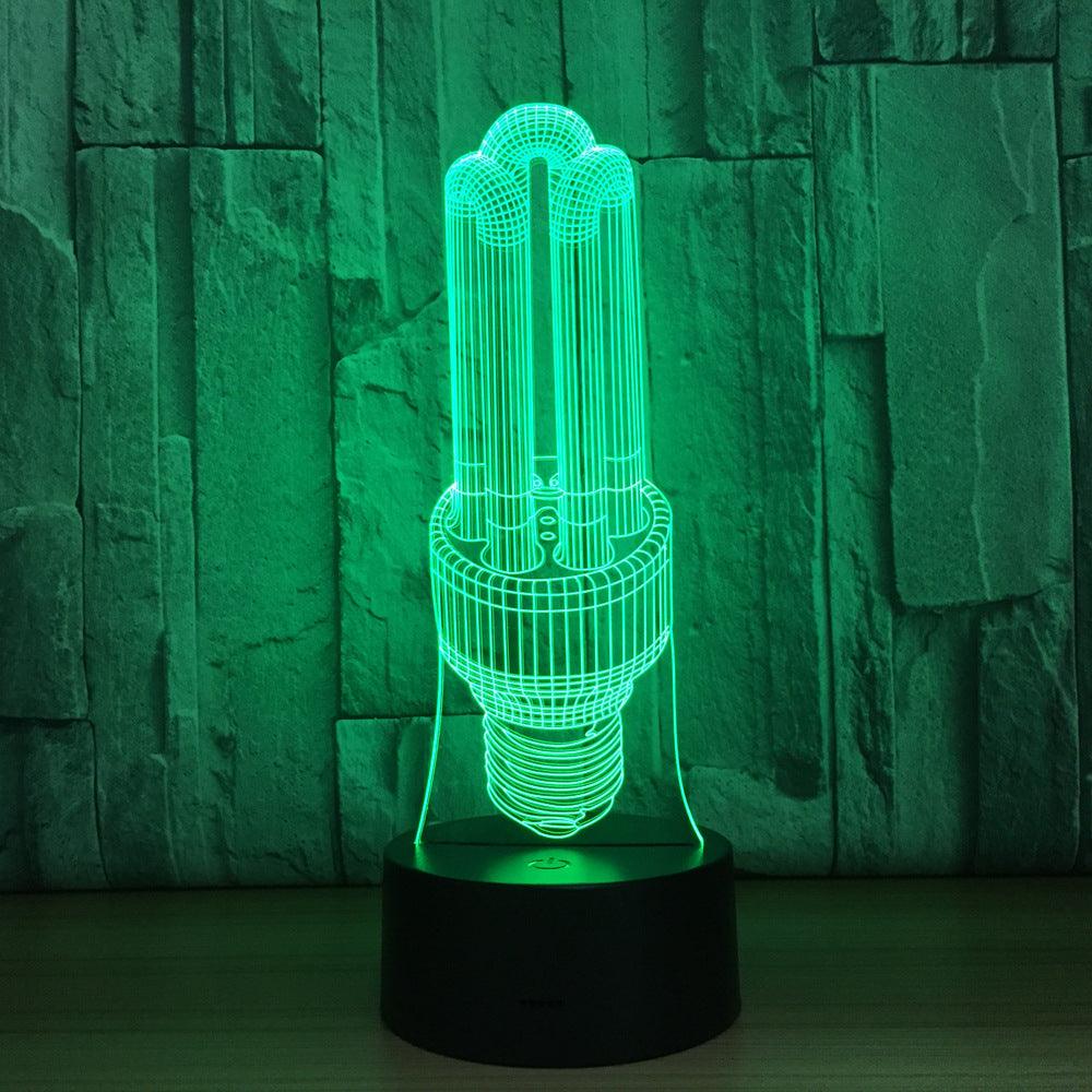 3D Abstract Bulb Lamp-3D Optical Lamp