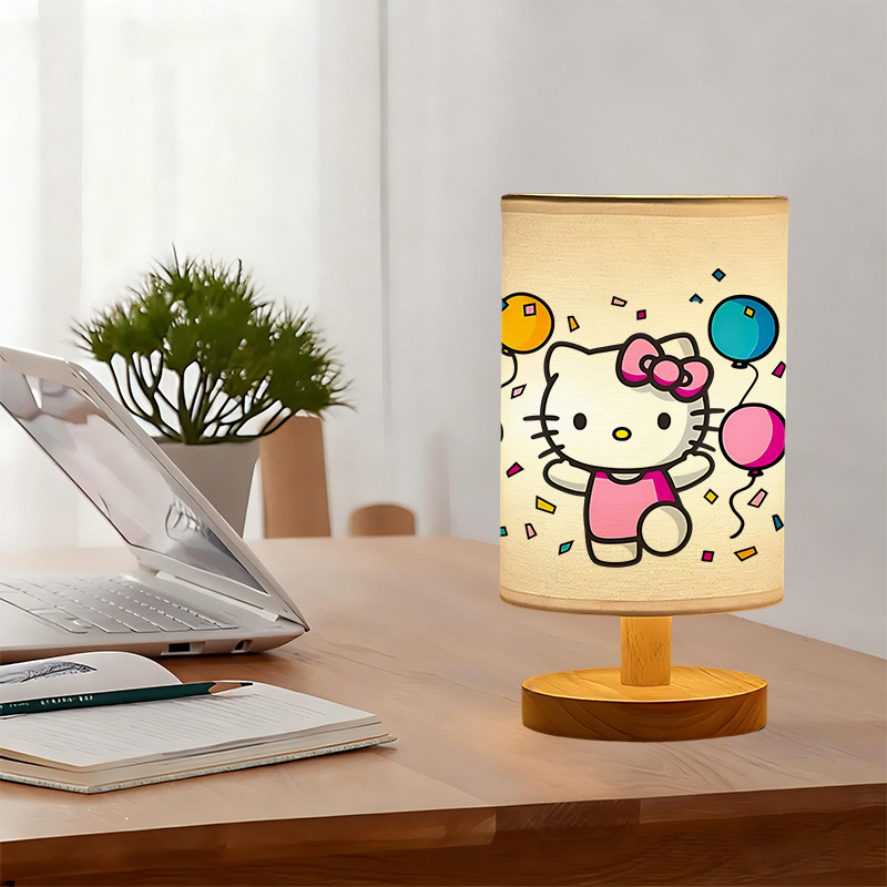 A modern USB powered linen lamp with creative design and patterns