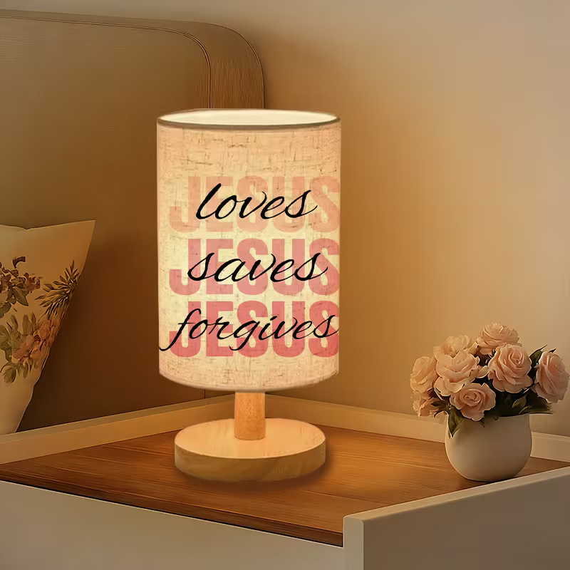  modern USB-powered linen lamp with a unique design and exquisite patterns