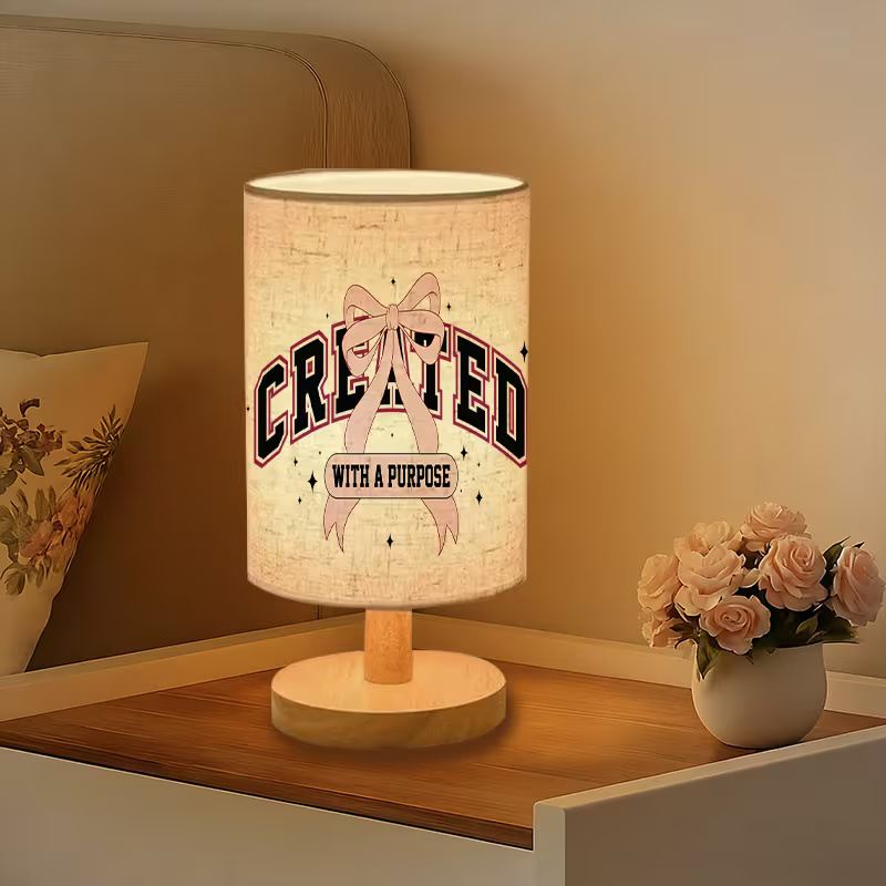 Modern USB-powered Linen Lamp with a Unique Design3