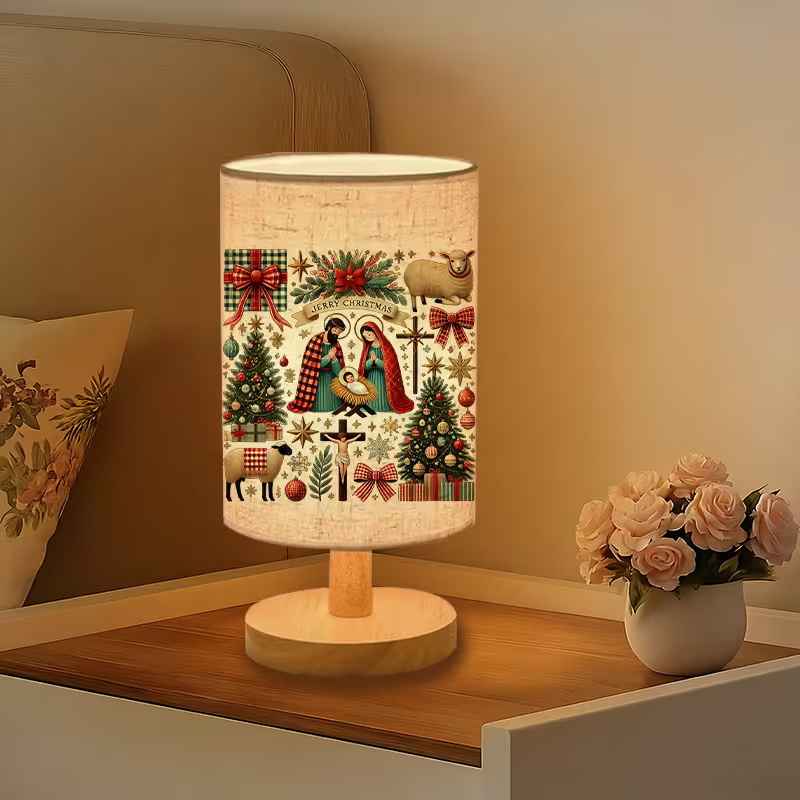 Modern USB-powered Linen Lamp with a Unique Design4